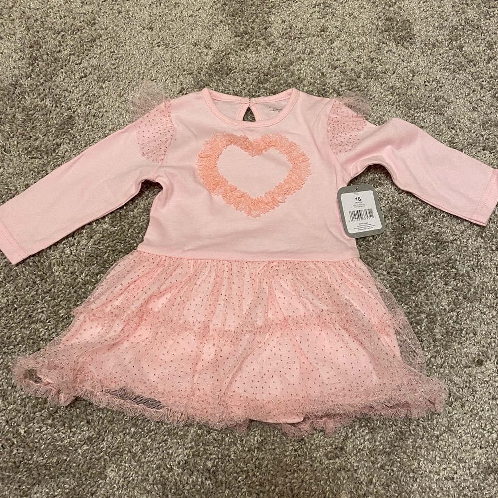 Long sleeve pink dress